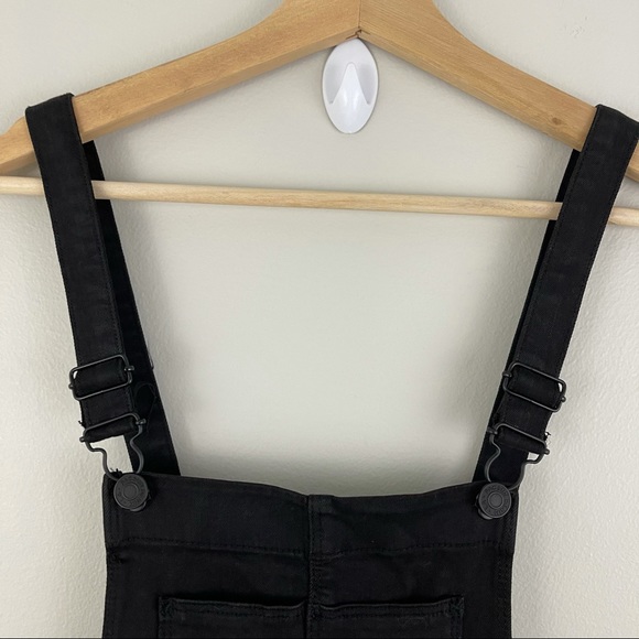 PACSUN Black Overall Jeans Sz 24 - Picture 7 of 14